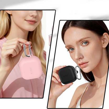 Θήκη Tech-Protect Silicone Hook για Samsung Galaxy Buds4 / Buds4 Pro, Ροζ