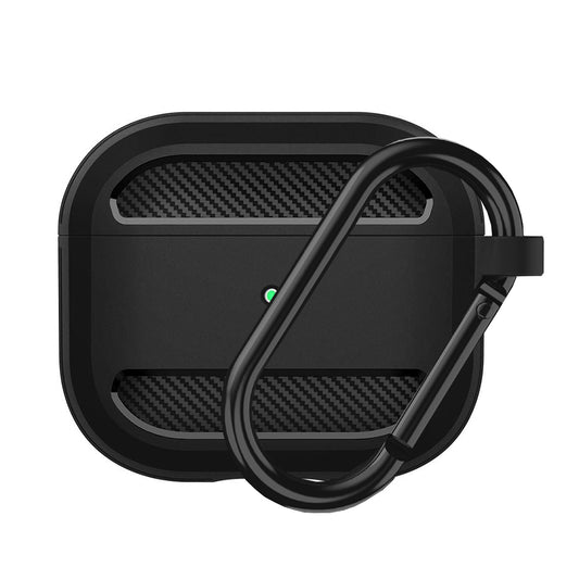 Θήκη Techsuit Carbon για Apple AirPods 3, Μαύρη