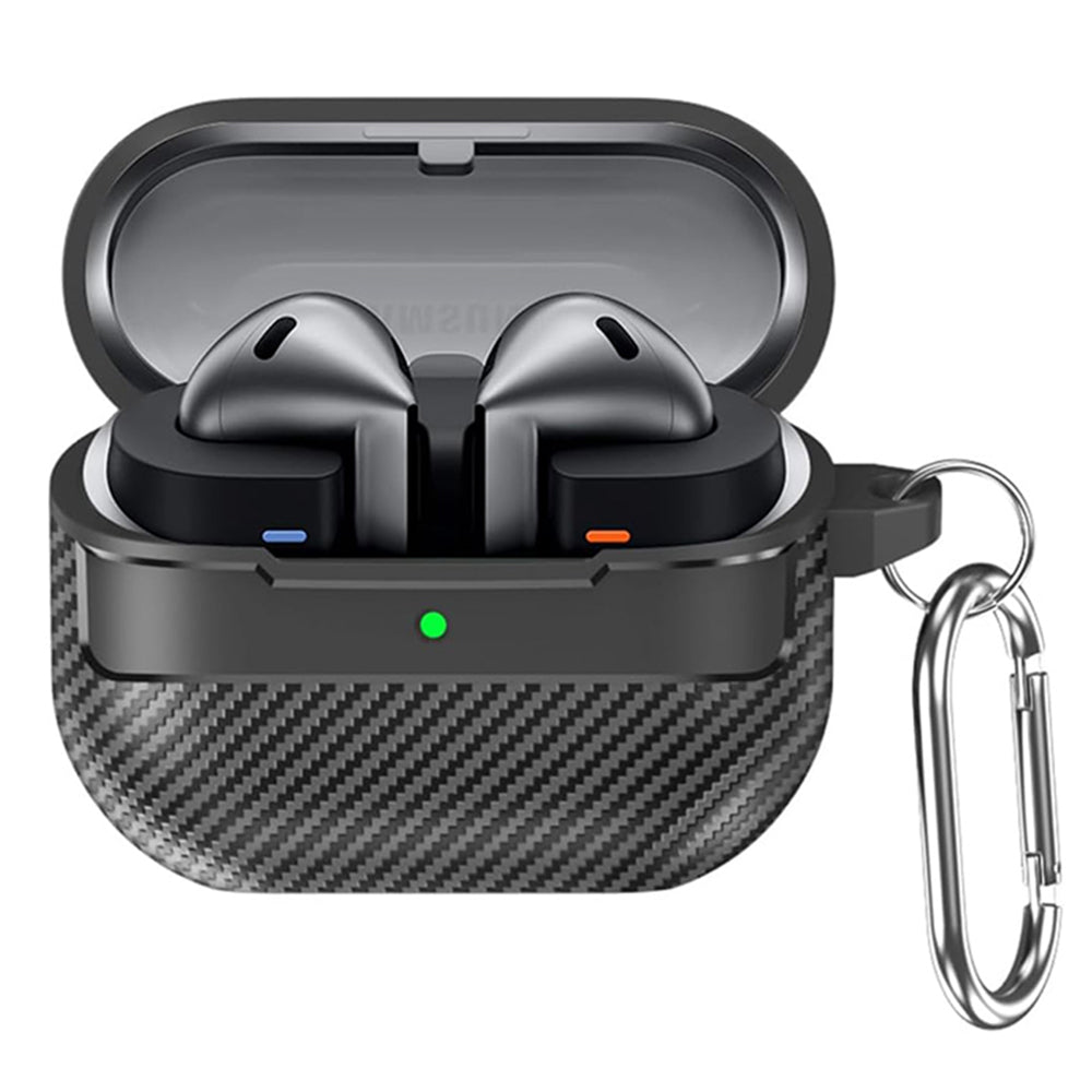 Θήκη Techsuit CarbonFiber για Samsung Galaxy Buds3 FE / Buds3 Pro / Buds3, Μαύρη