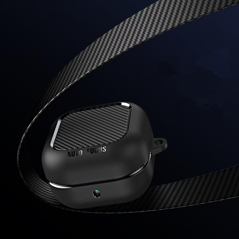 Θήκη Techsuit CarbonFiber για Samsung Galaxy Buds4 / Buds4 Pro, Μαύρη