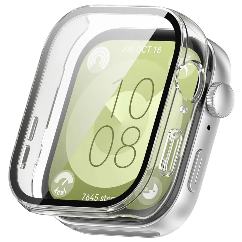 Techsuit Defense360 Pro Case for Huawei Watch Fit 3, Transparent