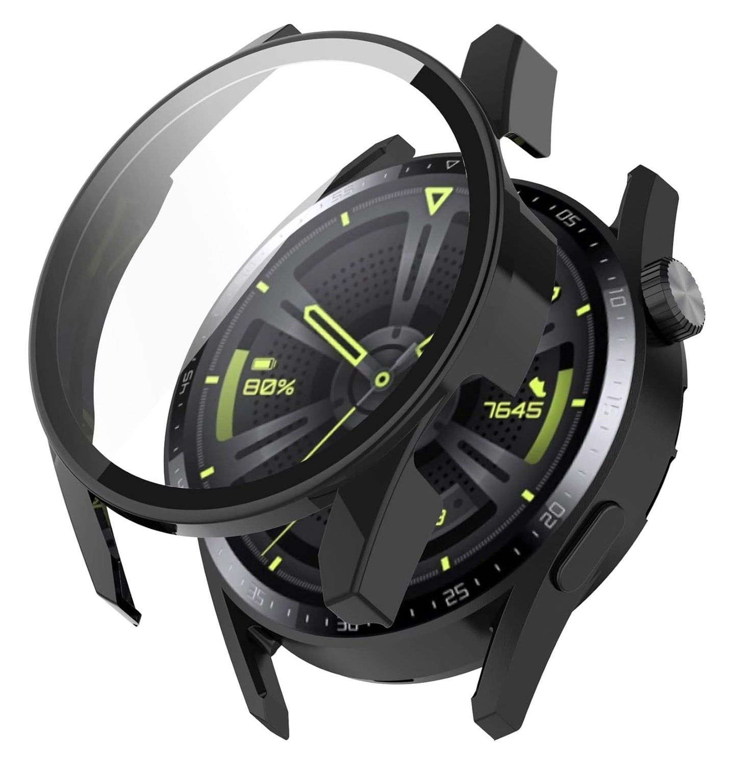 Θήκη Techsuit Defense360 Pro για Huawei Watch GT 3 46mm, Μαύρη