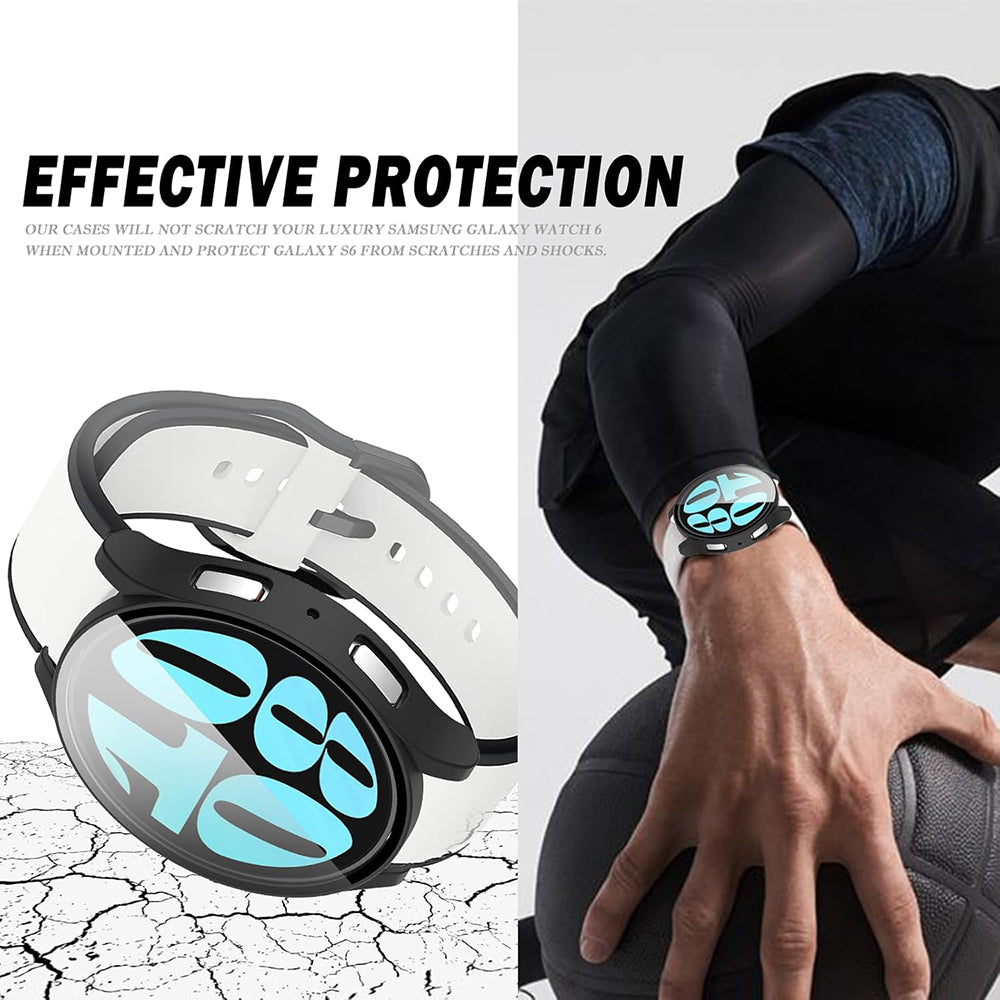 Techsuit Defense360 Pro Case for Samsung Galaxy Watch6 40mm, Transparent