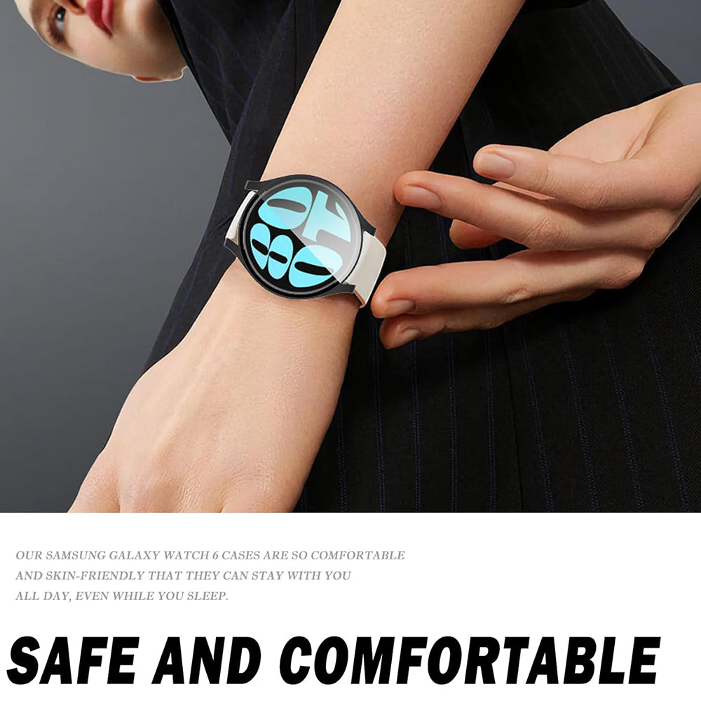 Techsuit Defense360 Pro Case for Samsung Galaxy Watch6 40mm, Transparent