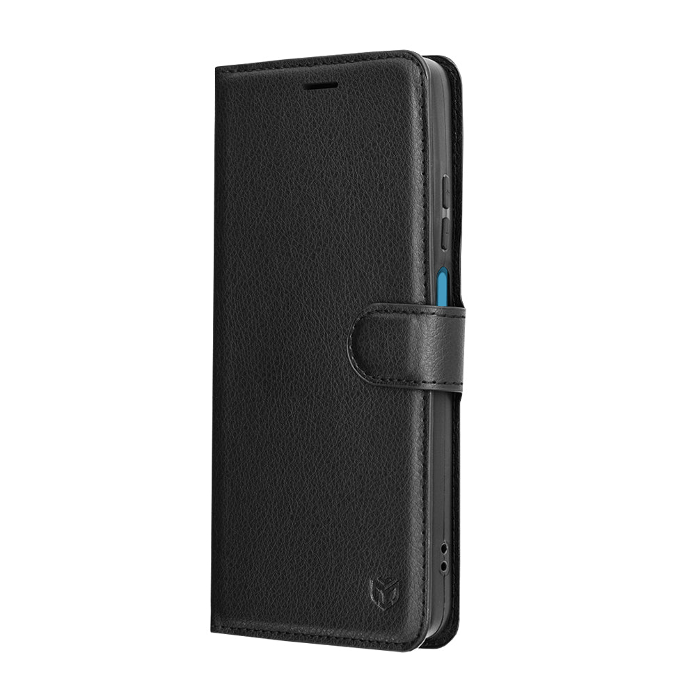 Θήκη για Motorola Moto G56, Techsuit, Leather Folio, Μαύρο