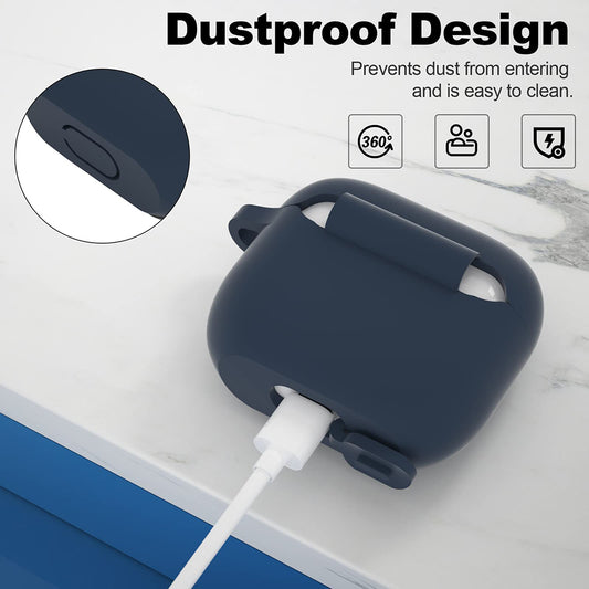 Θήκη Techsuit Silicone για Apple AirPods 3, Μπλε Σκούρο