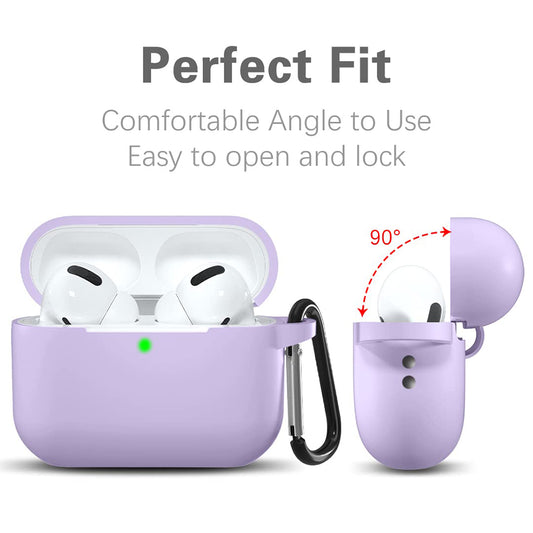 Techsuit Silicone Case for Apple AirPods Pro Series, Purple