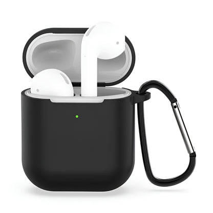 Techsuit Silicone Case for Apple AirPods Gen 1 / Gen 2, Black