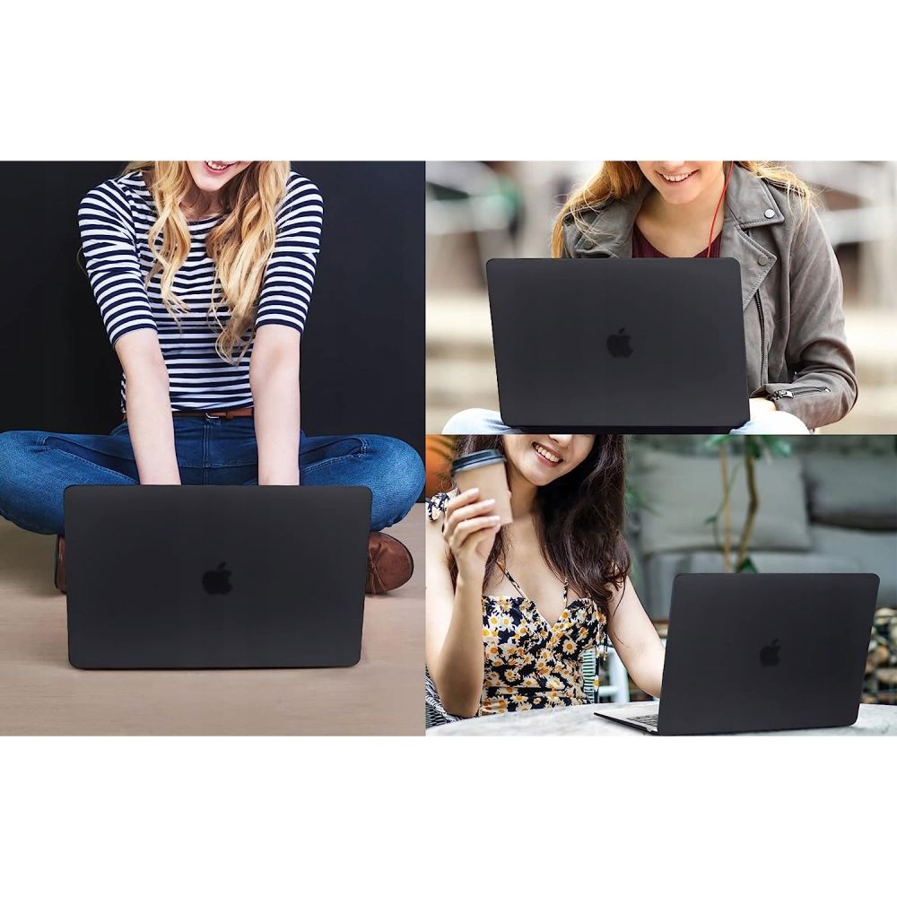 Θήκη Techsuit UltraShell για Apple MacBook Air M3 15 ίντσες (2024) / Air M2 15 ίντσες (2023), Μαύρη