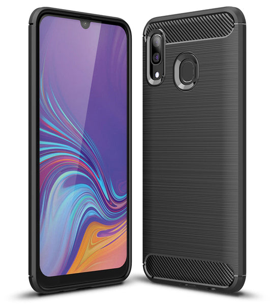 Θήκη για Samsung Galaxy A40 A405, Forcell, Carbon, Μαύρο