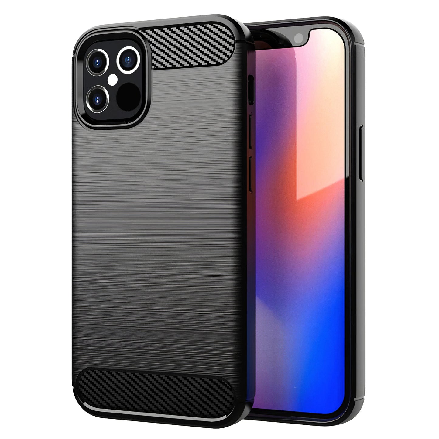 Case for Apple iPhone 12 / 12 Pro, OEM, Carbon, Black