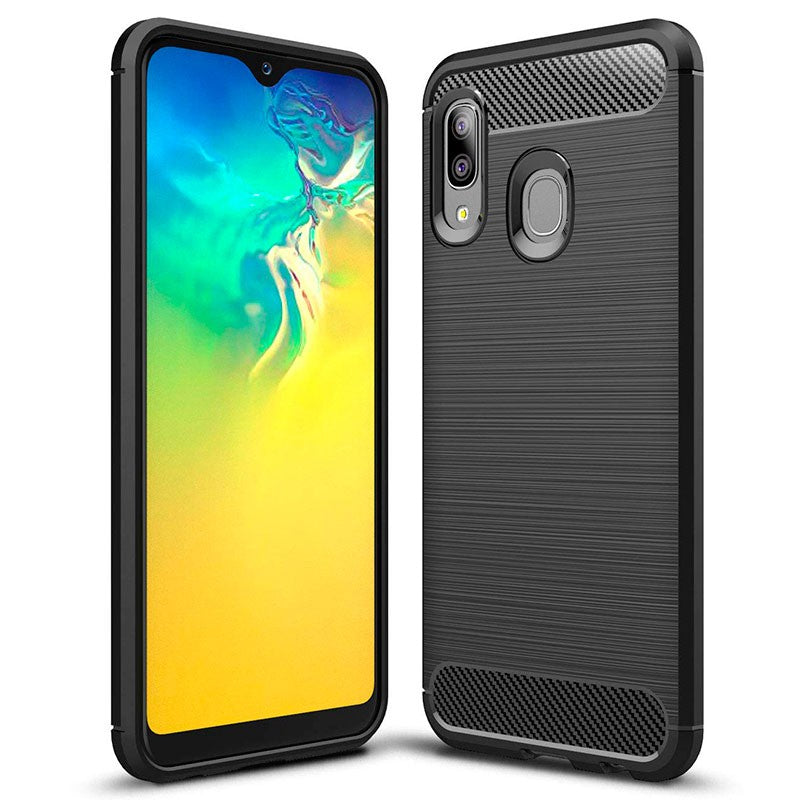 Case for Samsung Galaxy A20e A202, Carbon, Black