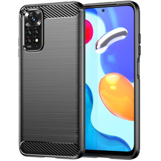 Θήκη για Xiaomi Redmi Note 11S / Note 11, Carbon, Μαύρο