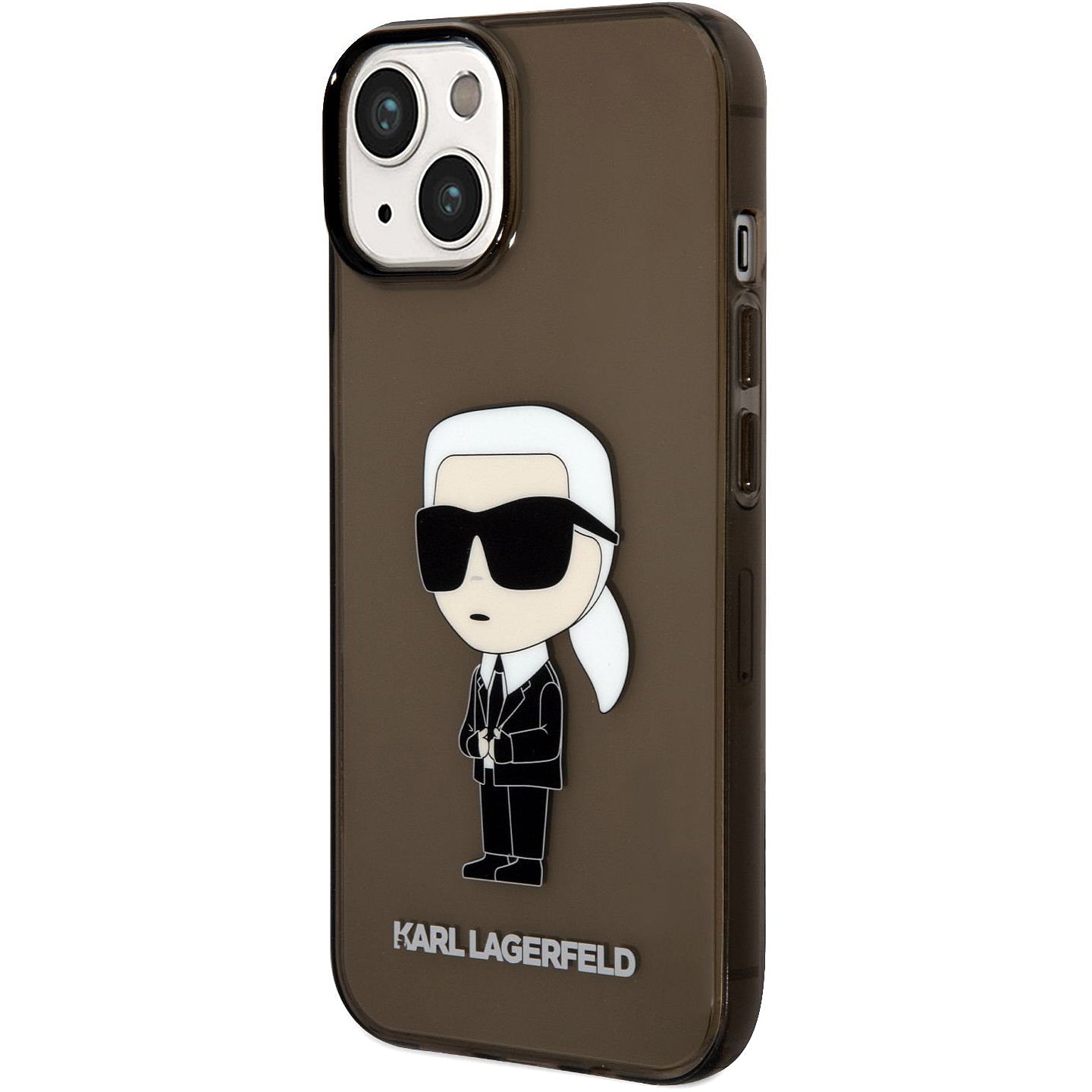 Θήκη για Apple iPhone 14 Plus, Karl Lagerfeld, IML Ikonik NFT, Διάφανη Μαύρη