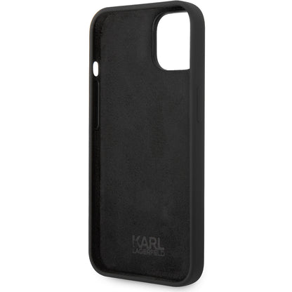 Θήκη για Apple iPhone 14 Plus, Karl Lagerfeld, Silicone Karl's Head, Μαύρη