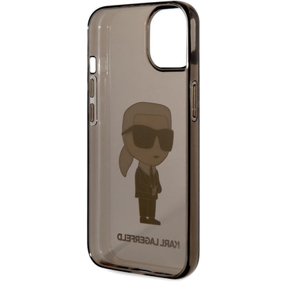 Θήκη για Apple iPhone 14 Plus, Karl Lagerfeld, IML Ikonik NFT, Διάφανη Μαύρη