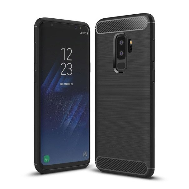 Θήκη για Samsung Galaxy S9+ G965, OEM, Carbon, Μαύρη