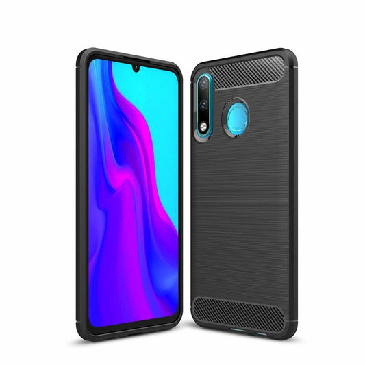 Θήκη για Huawei P30 lite New Edition / P30 lite, OEM, Carbon, Μαύρο
