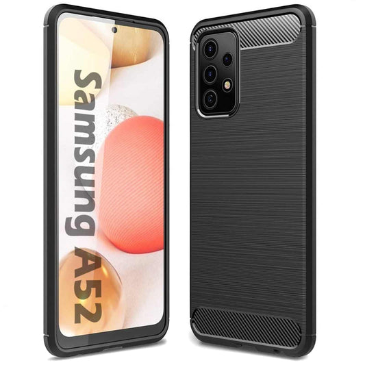 Θήκη για Samsung Galaxy A52s 5G A528 / A52 5G A526 / A52 A525, OEM, Άνθρακας, Μαύρο