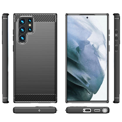 Θήκη για Samsung Galaxy S22 Ultra 5G S908, OEM, Carbon, Μαύρη