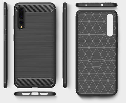Θήκη για Huawei P20 Pro, OEM, Carbon, Μαύρο