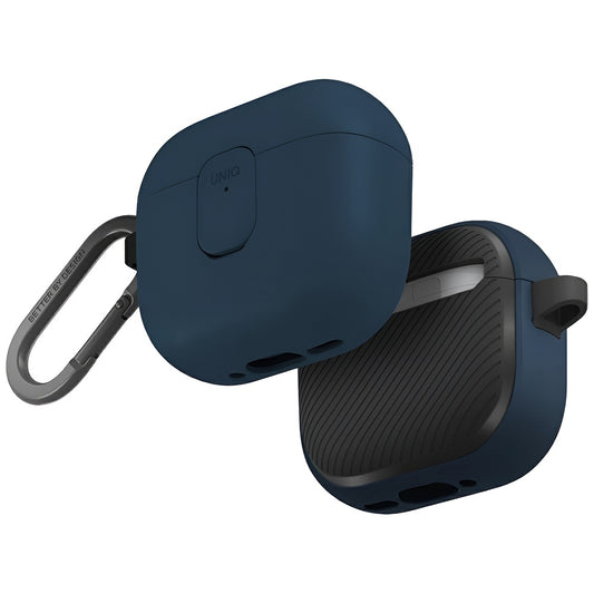 Θήκη UNIQ Clyde για Apple AirPods 4, Μαύρο Μπλε