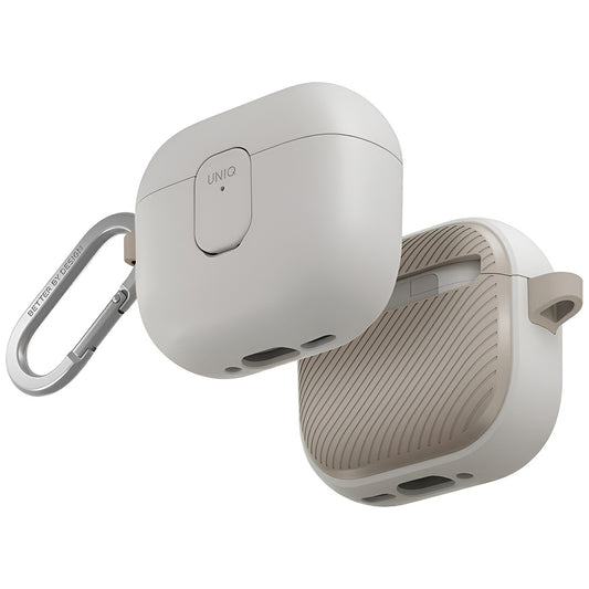 Θήκη UNIQ Clyde για Apple AirPods 4, Γκρι Μπεζ