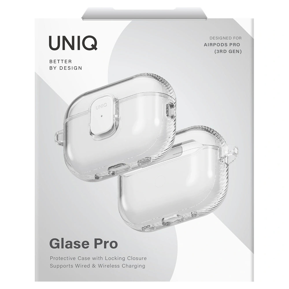 Θήκη UNIQ Glase Pro για Apple AirPods Pro 3, Διαφανής