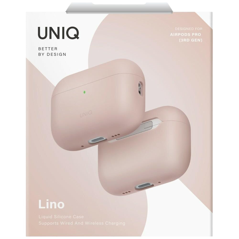 Θήκη UNIQ Lino για Apple AirPods Pro 3, Ροζ
