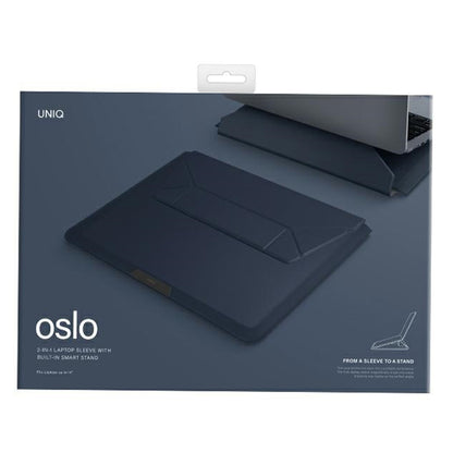 Θήκη UNIQ Oslo για Laptop έως 14 ίντσες, Μπλε σκούρο