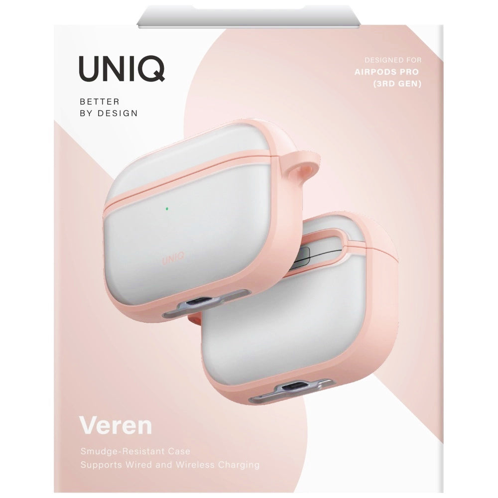 Θήκη UNIQ Veren για Apple AirPods Pro 3, Ροζ