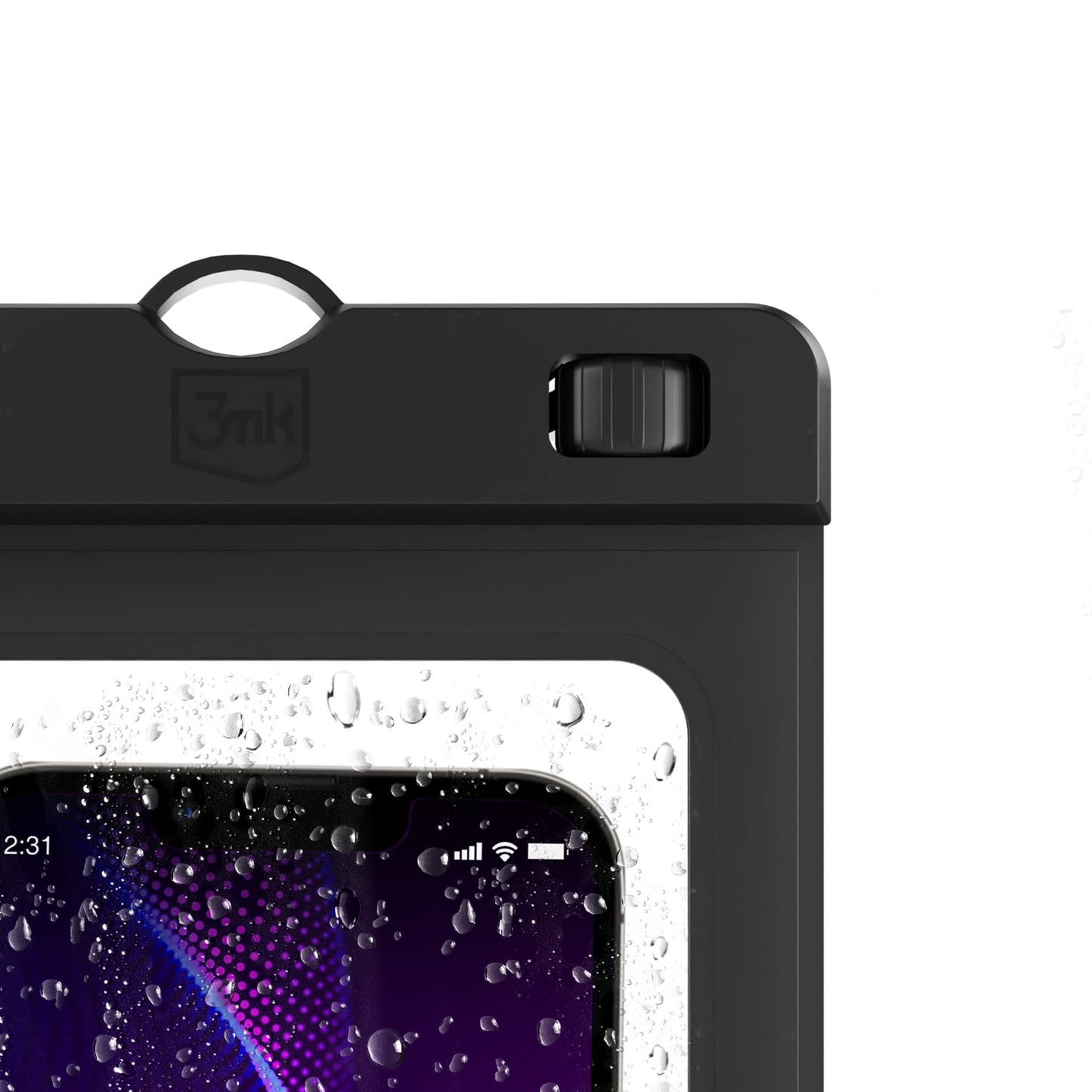 Universal Waterproof Case for Phone max. 7inch, 3MK, Hydro, Black