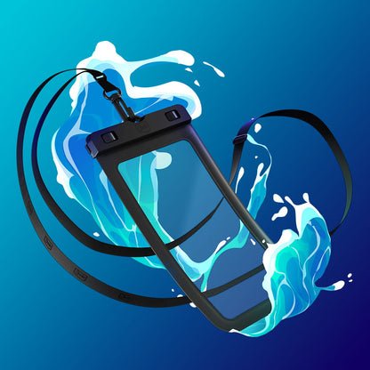 Universal Waterproof Case for Phone max. 7inch, 3MK, Hydro, Black