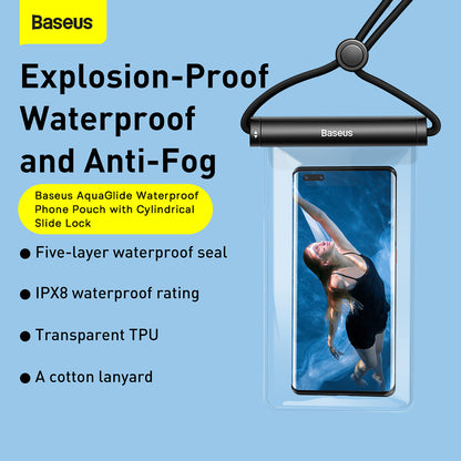 Universal Waterproof Case, Baseus, AquaGlide Cylindrical, Black P60263701113-00