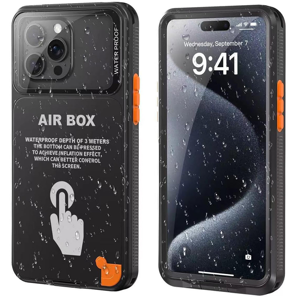 Αδιάβροχη Universal Θήκη για Τηλέφωνο max. 6.1inch, ShellBox, AirBox, Μαύρο
