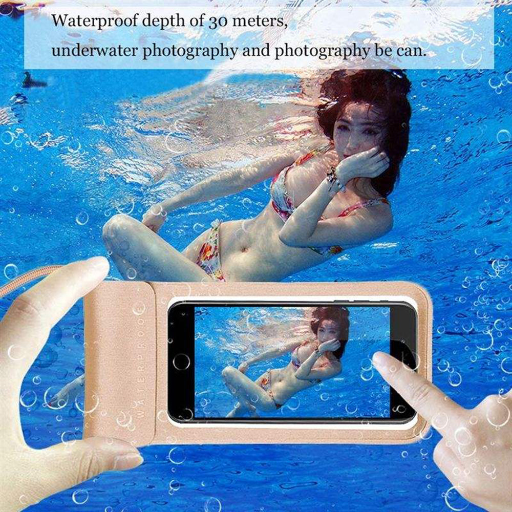 Θήκη Universal Waterproof για Τηλέφωνο max. 6.8inch, Techsuit, TWC1, Χρυσή