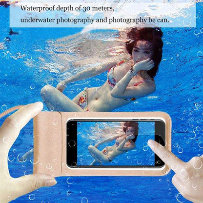Θήκη Universal Waterproof για Τηλέφωνο max. 6.8inch, Techsuit, TWC1, Χρυσή