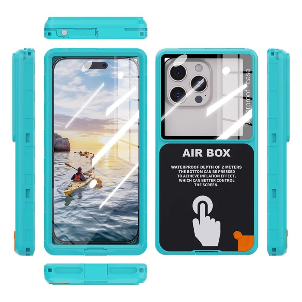 Universal Waterproof Case for Phone max. 6.9inch, ShellBox, AirBox, Blue