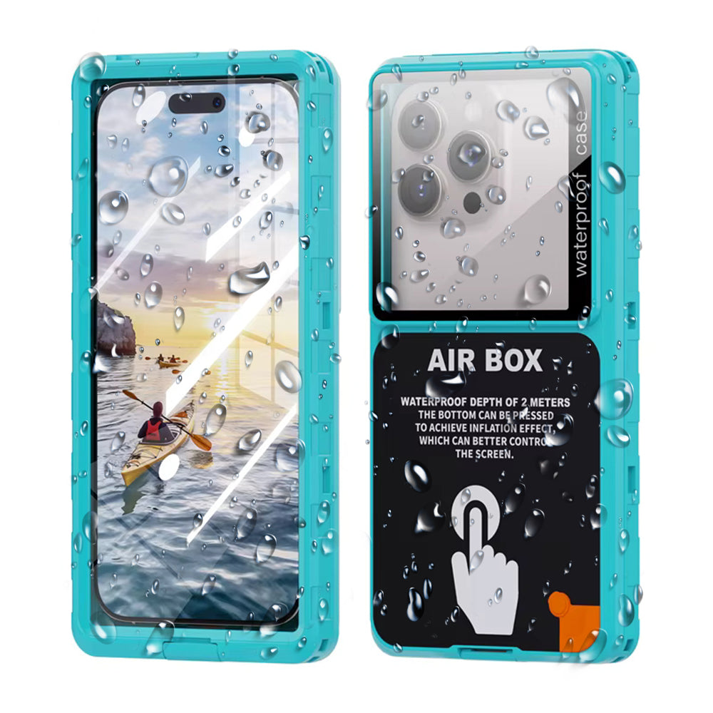 Universal Waterproof Case for Phone max. 6.9inch, ShellBox, AirBox, Blue