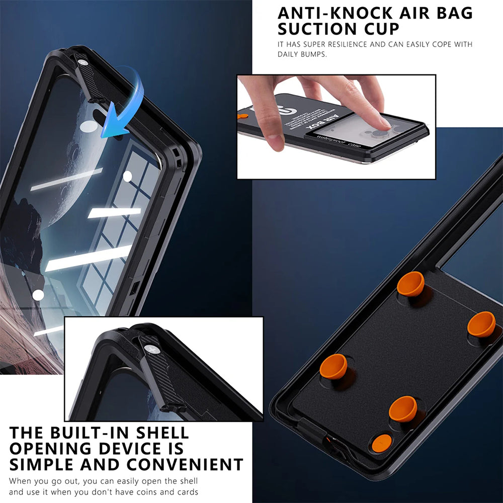 Universal Waterproof Case for Phone max. 6.9inch, ShellBox, AirBox, Blue
