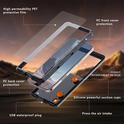 Αδιάβροχη Universal Θήκη για Τηλέφωνο max. 6.9 ίντσες, ShellBox, AirBox, Μαύρο