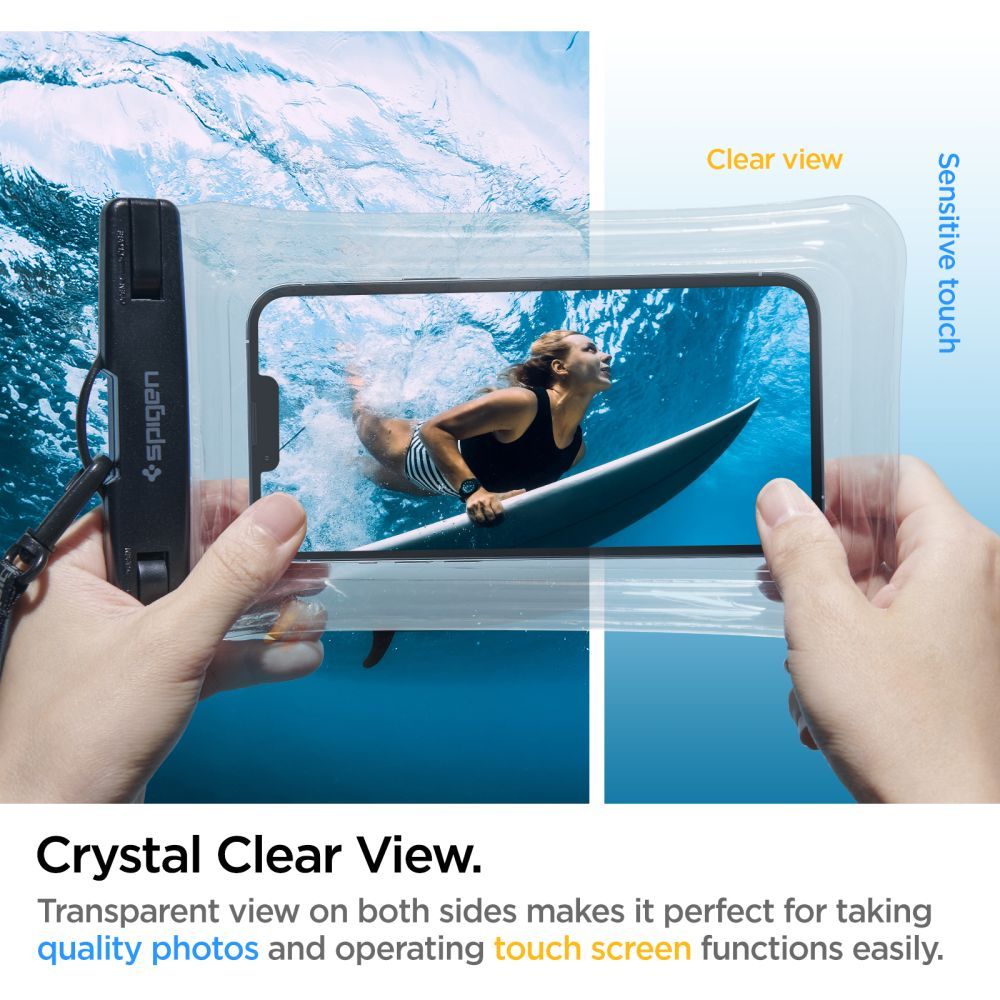 Universal Waterproof Case for Phone max. 6.9inch, Spigen, A610, Transparent AMP04530