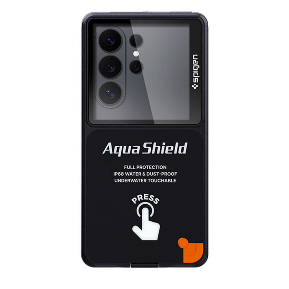 Spigen Universal Waterproof Case, Aqua Shield A604, Black ACS11675