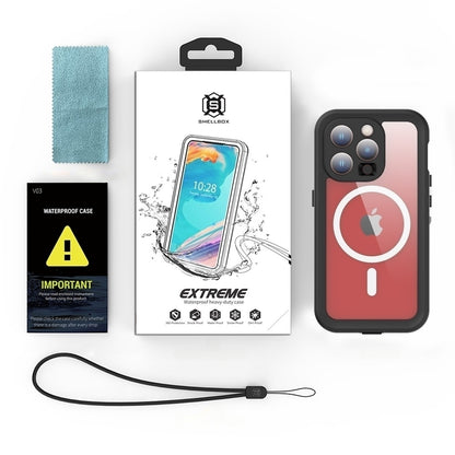 Αδιάβροχη Θήκη MagSafe για Apple iPhone 15 Pro, ShellBox, Μαύρη