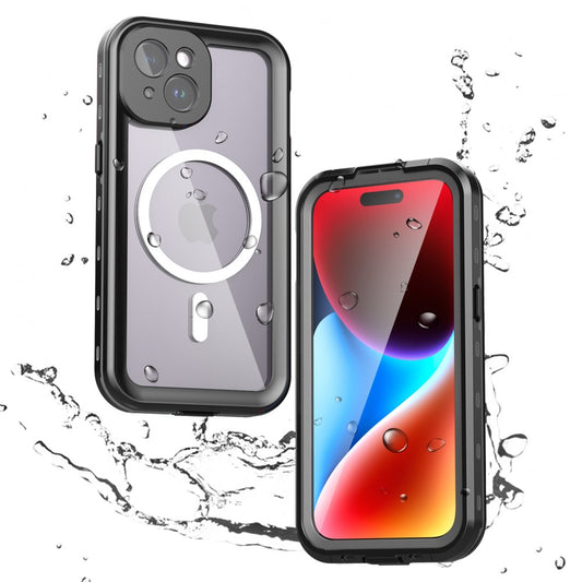Θήκη Waterproof MagSafe για Apple iPhone 15, ShellBox, Μαύρο