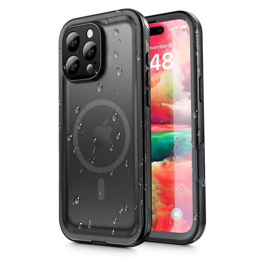 Αδιάβροχη Θήκη για Apple iPhone 16 Pro, ShellBox, Μαύρη