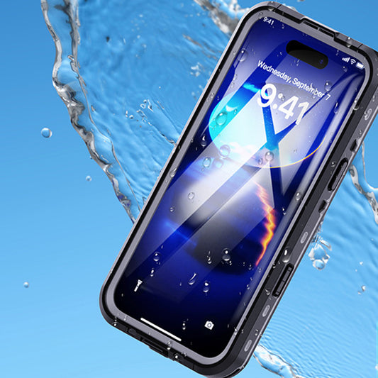 Αδιάβροχη Θήκη για Apple iPhone 16 Pro, ShellBox, Μαύρη