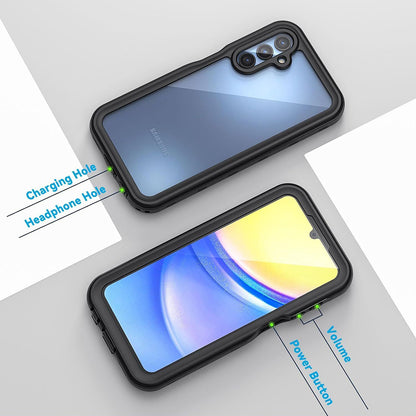 Waterproof Case for Samsung Galaxy A15 5G A156 / A15 A155, ShellBox, Black