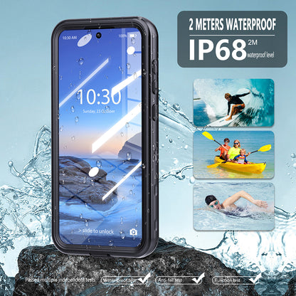 Waterproof Case for Samsung Galaxy A36 A366, ShellBox, Black