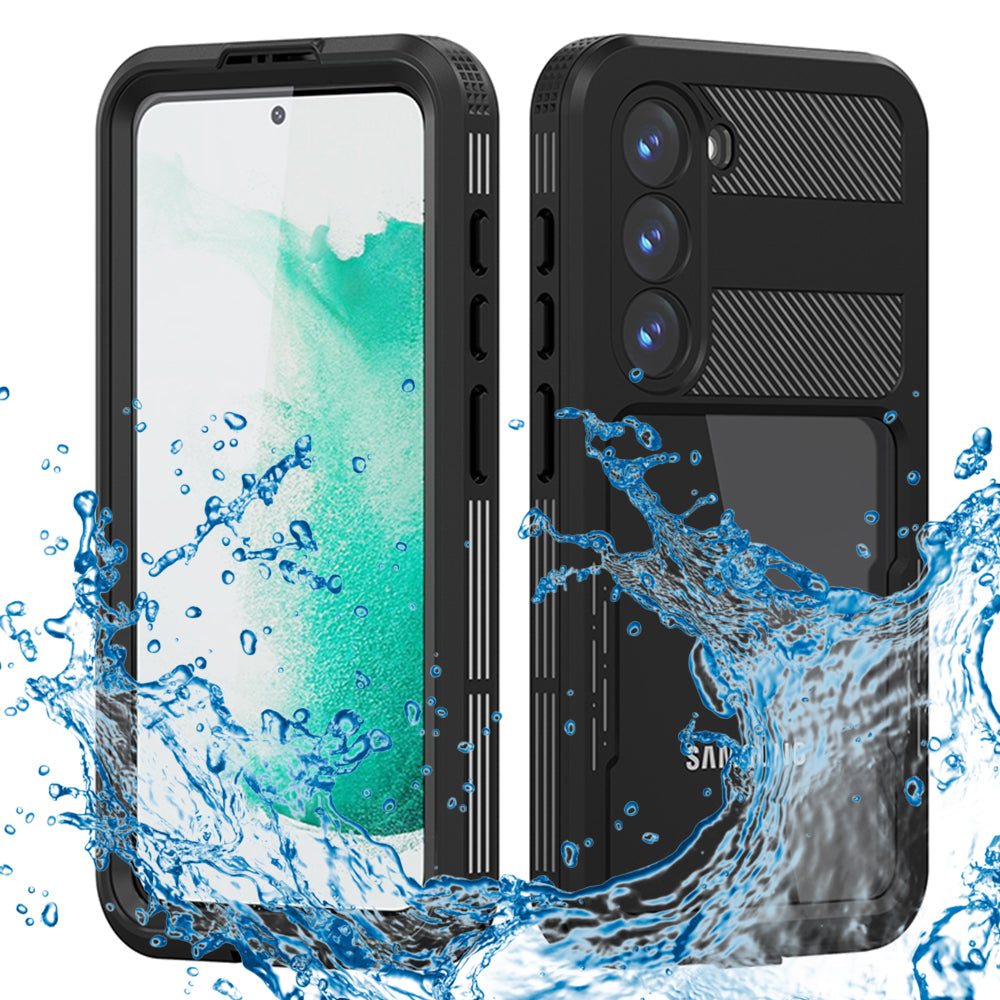 Waterproof Case for Samsung Galaxy S23 S911, ShellBox, Black